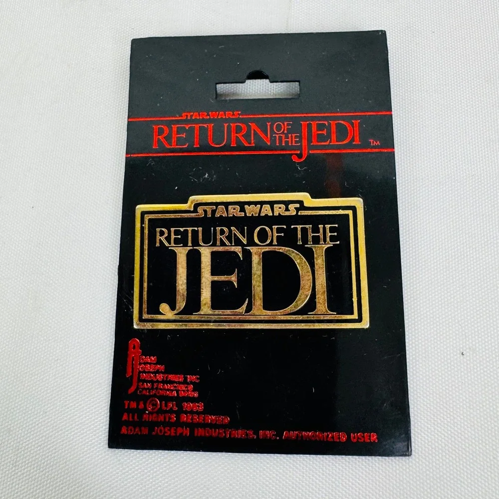 VTG Star Wars Return of the Jedi Lapel Pin Gold Tone Adam Joseph Industries 1983